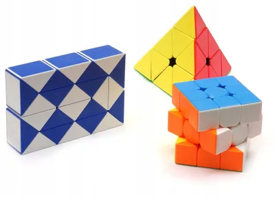 Produktbild von Dromader 3-teiliges Logikspielzeug-Set: Würfel, Pyramide, Schlange
