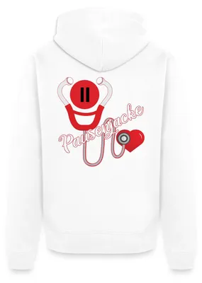 Produktbild von Spreadshirt Pausenjacke Krankenschwester Altenpflegerin Kapuzenjacke Herren, 5XL, Weiß