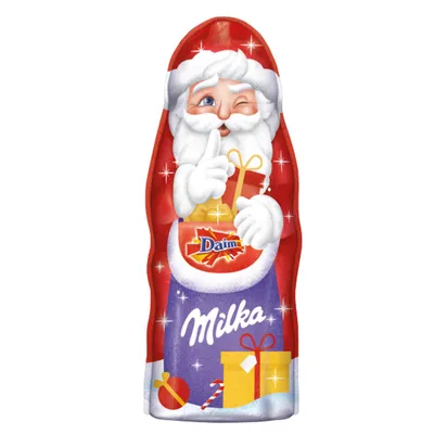 Zdjęcie produktu dla Milka Father Christmas Daim Combination Alpine Milk Chocolate 45g