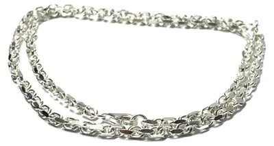 Produktbild von Halskette 925 Silber Ankerkette 50cm stabil kräftig Silberkette