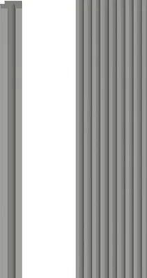 Obrázek produktu pro VOX Nástěnný panel R-TRIM Linerio S-Line – akustický panel – interiérová dekorace – bílý 265 x 3,5 x 1,2 cm 1 kus