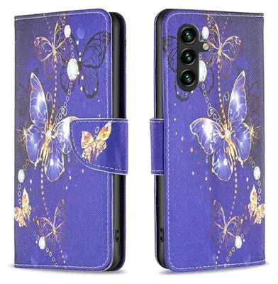 Obrázek produktu pro Pro Samsung Galaxy A55 Umělá kůže Kniha Mobilní telefon Pouzdro Motif 6 Cover Case Protection