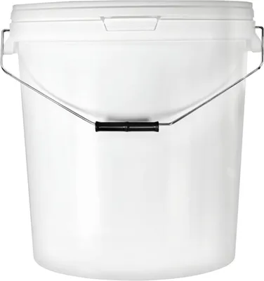 Produktbild von BenBow Eimer mit Deckel mit Metalgriff 30L Anzahl: 100 Stk., Weiß BSR-, Luftdicht, Lebensmittelecht, BRC-, auslaufsicher