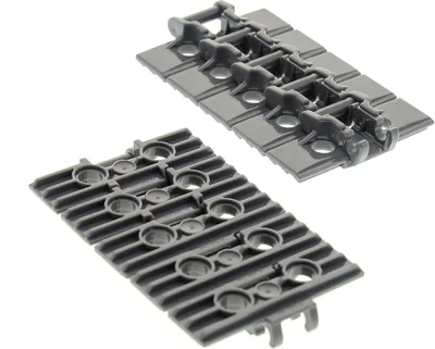 Image de 10x Lego Technic maillons de chaîne 5x3x1 gris foncé tank maillon 42479 57518