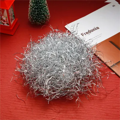 Lametta-Weihnachtsbaum-Mittelstück – 26 Cm, Silber, Tafelaufsatz Aus Papier