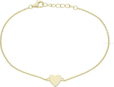 Produktbild von Gravur Armband Silber 925 Gold plattiert FSAB015gg 19 cm