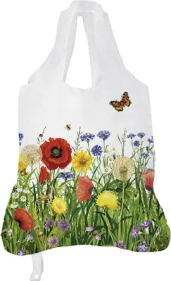 Produktbild von Einkaufstasche Mohnwiese Einkaufstaschen Stofftasche Stofftaschen Beutel Mohnblume