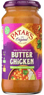 Produktbild von Patak's Butter Chicken Sauce 450g – Aromatische indische Sauce, cremig & würzig
