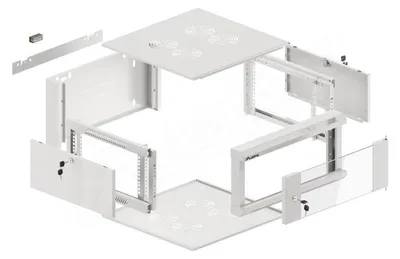 Obrázok produktu pre Lanberg WFFA-5604-10S, Nástenný regál, 4U, 60 kg, Šedá