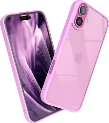 Produktbild von EAZY CASE Clear Hybrid Bumper Hülle für Apple iPhone 16 Plus, Handyhülle stoßfest mit Kameraschutz, Handycase dünn in Lila