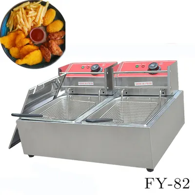 Image de CUKUS Friteuse électrique en acier inoxydable 220 V FY-82