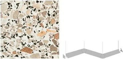 Produktbild von Getalit Innenecke 90° Plus 35 x 35 x 35 mm, Mosaik-Karmin