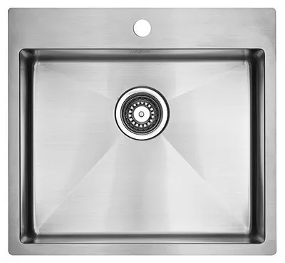 Produktbild von Lavabo KUBUS 540 soft Edelstahlspüle mit Raumsparventil / Ausschnittmaße: 510 x 470 / Spüle / Lavabo / Designspüle