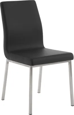 Immagine prodotto di CLP sedia da pranzo Colmar struttura in acciaio inox, nero