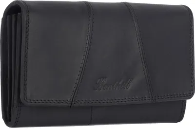 Produktbild von Benthill Portemonnaie Damen Leder - Hochwertige weiche Vintage EchtLeder Damen Geldbörse mit RFID Schutz - Grosse Damenbörse lang - Frauen Portmonee inkl. Geschenkbox