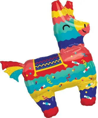 Produktbild von Amscan Fiesta Pinata Figur Folienballon für Geburtstag & Party 73 x 83 cm