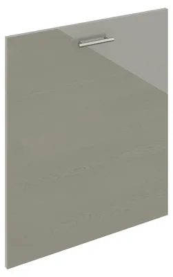 Produktbild von haaus Karo Geschirrspülerfront, Hochglanz-Grau, MDF, 60 x 70 cm