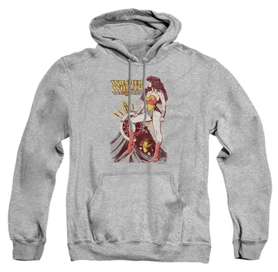 Image de Justice League - Sweat à capuche "Armament" pour hommes/femmes, modèle unie, référence TV39019 (Taille L) (Couleur : gris chiné sportif), Image générée par une IA