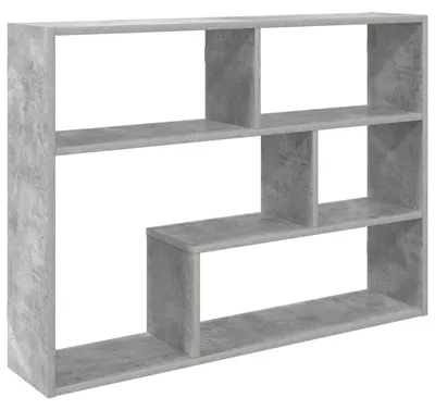 Produktbild von vidaXL Wandregal Wandhalterung Grau 95 x 20 x 69,5 cm Holzwerkstoff