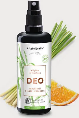 Produktbild von BIO Deo Erfrischung, ohne Aluminium mit Lemongrass, Orange u. Bergamotte