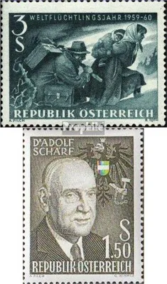 Produktbild von Briefmarken Österreich 1960 Mi 1074,1075 (kompl.Ausg.) postfrisch Sondermarken