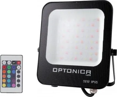 Image de Projecteur LED RGB 50W Extérieur IP66 Plat NOIR