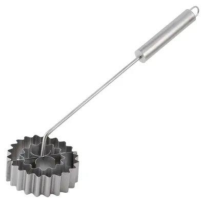 Produktbild von Rosenküchli-Eisen 12cm Ø, Gesamtlänge ca. 50 cm