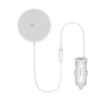 Produktbild von Baseus Ladegerät Mit Magsafe-Halterung 15W + Usb Typ C 25W Weiss
