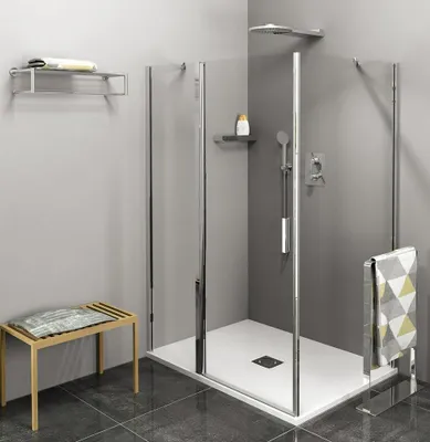 Produktbild von Polysan ZOOM Rechteckige Duschkabine 900x700mm, L/R Variante