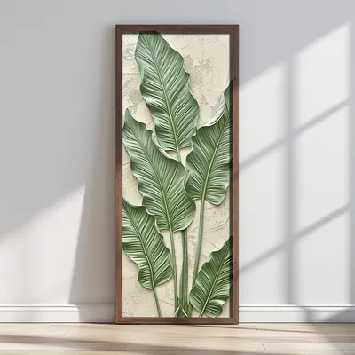 Immagine prodotto di Wallity, LONG027-S/120-40, quadro decorativo incorniciato in MDF, multicolore, 100% MDF, 40 x 120 cm