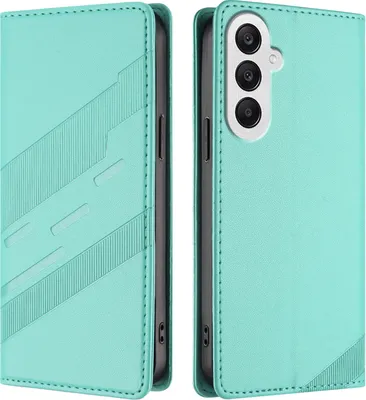Obrázek produktu pro Pouzdro pro Samsung Galaxy A25 5G,Polyuretankožené peněženkové pouzdro s přihrádkou na karty a funkcí stojánku Türkis