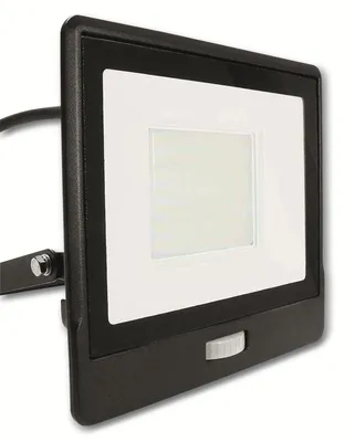 Produktbild von V-TAC LED-Fluter, Bewegungsmelder VT-158S-1 (20291) EEK: F, 50W, 4000 lm, 6500K, schwarz