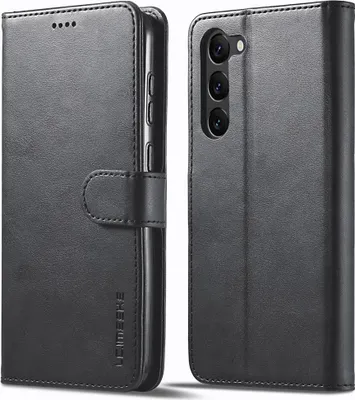 Produktbild von Samsung Galaxy S23 Hülle - LC.IMEEKE Luxus Klapphülle - Schwarz