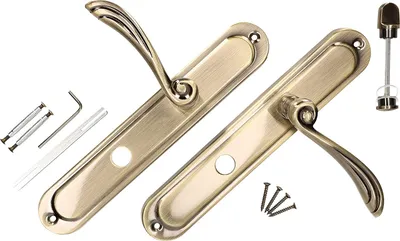 Produktbild von KOTARBAU® Türdrückerset 72 mm WC Langschild Patina Universal Modern