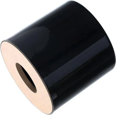 Obrázok produktu pre Plastový držiak na toaletný papier – veľký okrúhly držiak do obývačky a kúpeľne (čierny)