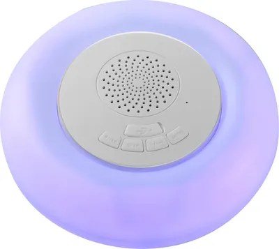 Image de Haut-parleur BT flottant piscine ext?rieure sans fil portable subwoofer veilleuse RVB 8 couleurs changeantes pour fontaine d'?tang Blanc