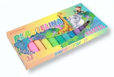 Obrázok produktu pre Plastelína, 12 pastelových farieb - Penword