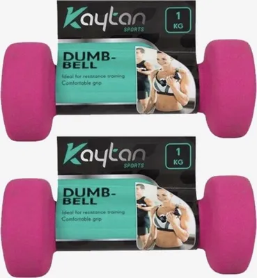 Produktbild von Soft Kurzhanteln Pink | Hantelset | 2x 1kg | Kurzhanteln 1 Kilogramm | Pink | Armübungen | Home Gym