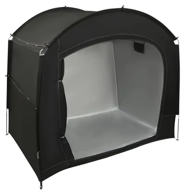 Produktbild von Outdoor Aufbewahrungszelt - Fahrradgarage - Wasserdicht UV-beständig 210D Oxford - Für bis zu 4 Fahrräder und Gartengeräte - 220x150x185 cm - Doppelter Reißverschluss