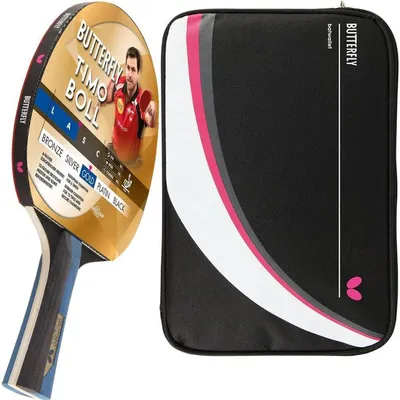 Produktbild von Butterfly 1x Timo Boll Gold 85021 Tischtennisschläger + Tischtennishülle Drive Case II
