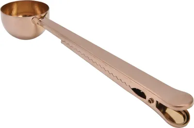 Image de Cuillère à café en acier inoxydable, cuillère doseuse multifonctionnelle pour lait en poudre, or rose