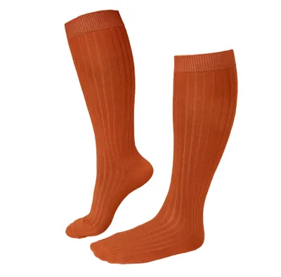 Produktbild von Damen Kniestrümpfe aus Baumwolle Rippe Chili Größe 35-38