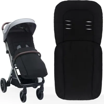 Produktbild von Fillikid Fußsack Sommerfußsack 90 x 40cm für Buggy Kinderwagen Jogger Schwarz