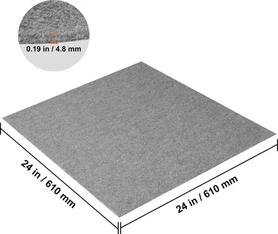 Obrázok produktu pre SucceBuy 24 x 24 palcov odlepte a nalepte kobercové dlaždice, samolepiace, mäkké polstrované štvorce, jednoduchá inštalácia, DIY pre spálňu, obývaciu izbu, interiér a exteriér - svetlo šedá