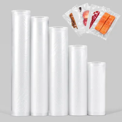 Image de Sacs de conservation sous vide, 5 rouleaux pour l'emballage alimentaire