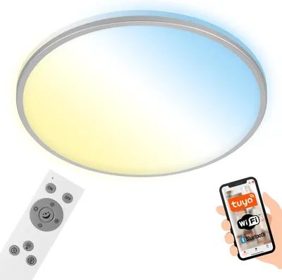Produktbild von LED Deckenleuchte Smart CCT WiFi Fernbedienung Sprachsteuerung Dimmbar 33,3cm