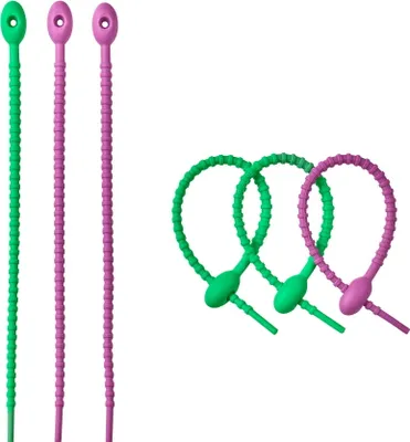 Immagine prodotto di Pinze in silicone, 6 pezzi, 22 cm, verde/viola / Lurch