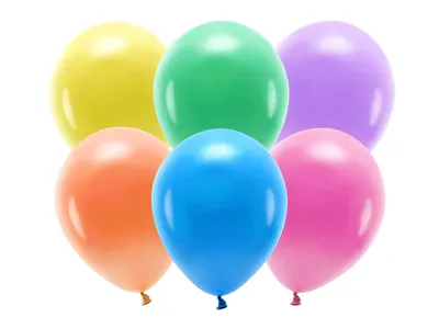 Produktbild von PartyDeco Öko-Ballons 30 cm PASTELLFARBENER Farbmix 100 Stück