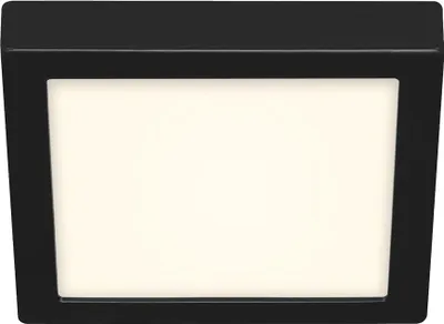 Image de BRILONER FIRE BLACK LED Plafonnier, lumière blanc neutre, noir, 22,5 x 22,5 x 3,2 cm