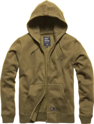 Productafbeelding van Vintage Industries Redstone zip-trui met capuchon, lichtbruin, maat L